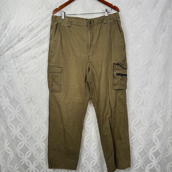 Carhartt Tall Force Tappen Cargo Pants Relaxed Fit Dark Khaki Mens Size XLT - Picture 2 of 16